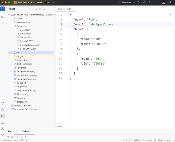 selenium json file 1