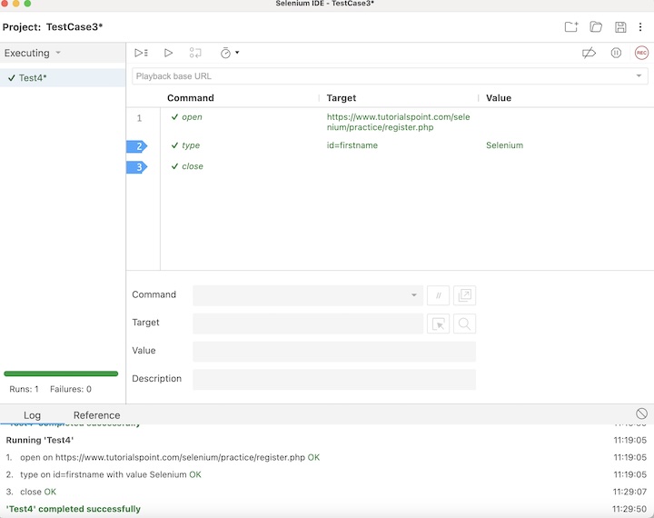 selenium script debugging 8