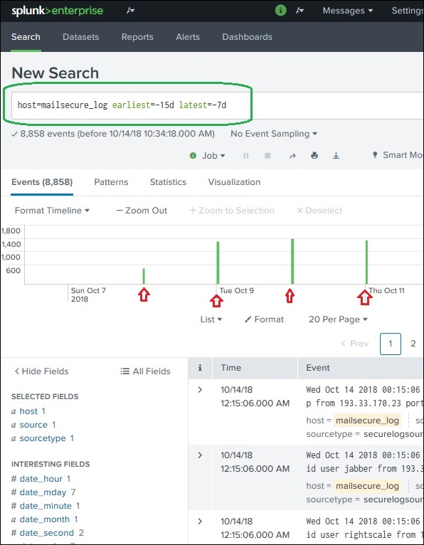 time range search 4