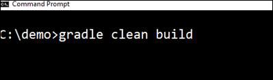 gradle clean build command