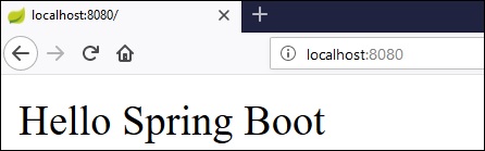 hello spring boot