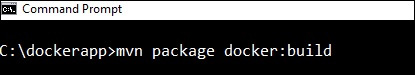 mvn package docker build