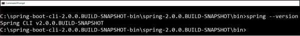 spring cli version