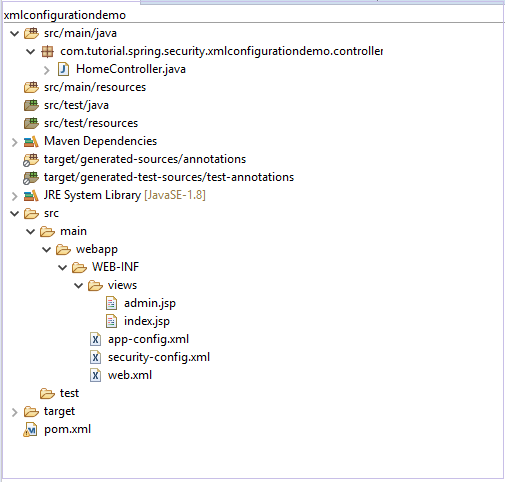 xml configuration demo