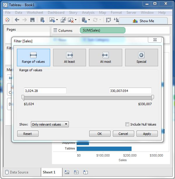 Adding filter measure