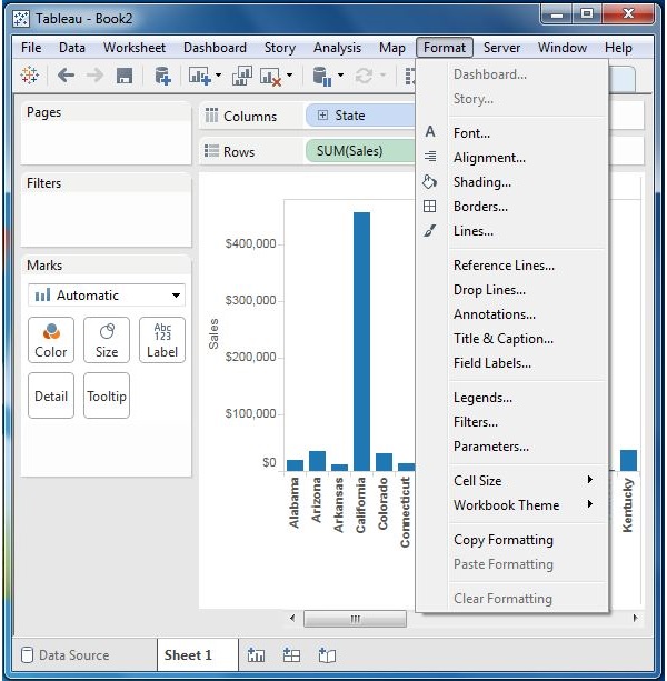 Formattinf options 1