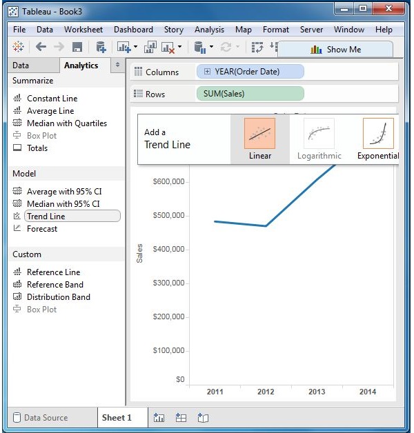 trend line 1