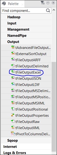 file output excel