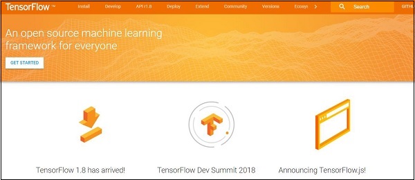 tensorflow homepage