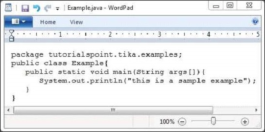 java example