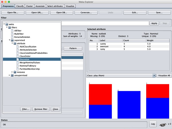 weka discretize