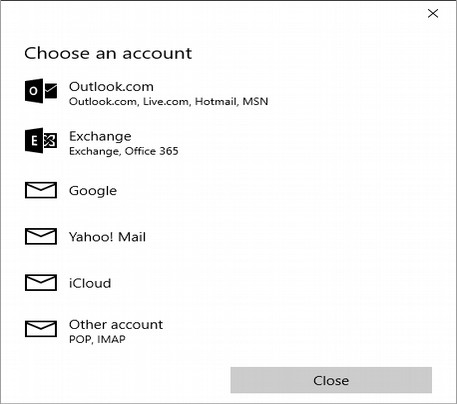 choose account