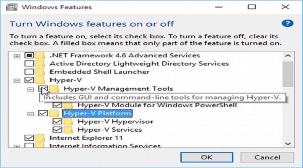 hyper v feature