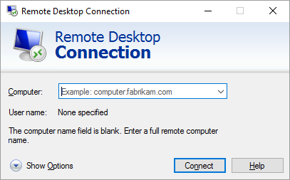 remote desktop connection