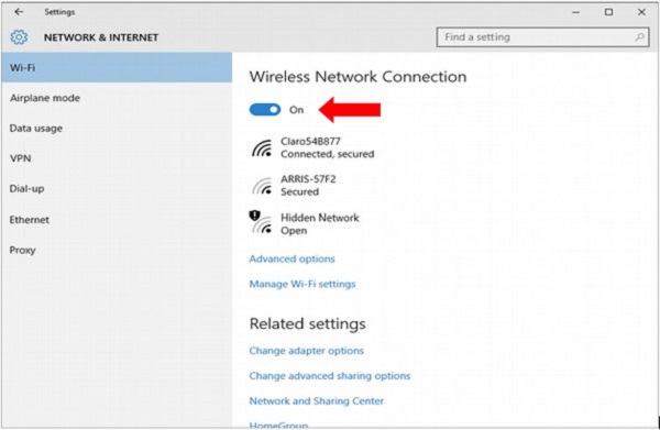 wireless network connection