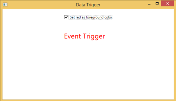 data trigger color change