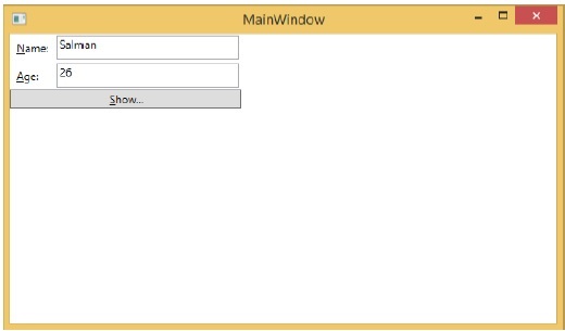 output of data binding